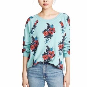 Wildfox Hibiscus Dreams Sommers Sweatshirt